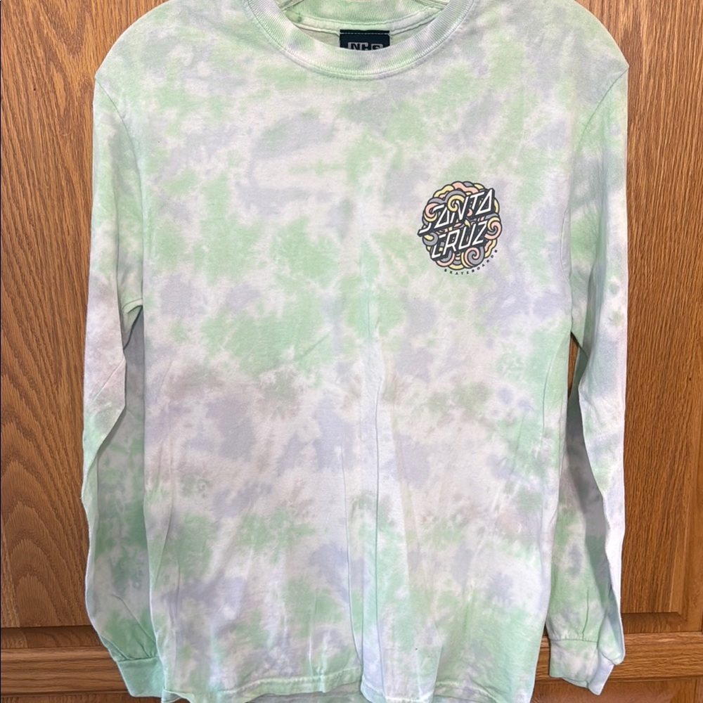 Santa Cruz Skateboards Tie-Dye Long Sleeve Shirt Size S